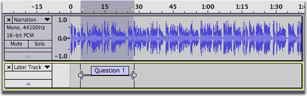 image of label track after Edit Paste
