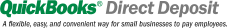 QuickBooks Direct Deposit - Flexible, easy, and convenient way for small businesses to pay employees.
