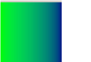 Square with a gradient which starts green on the left edge and fades to blue on the right edge.