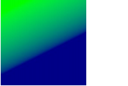 Square with a gradient which starts green on the top-left corner and fades to blue on the bottom-right corner.