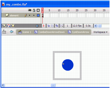 Edit the skinned combo box with a circle