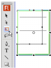 Resize the Menu component with the Free Transform tool